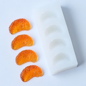 수제몰드 - 귤 오렌지 (4구) , 과일몰드
