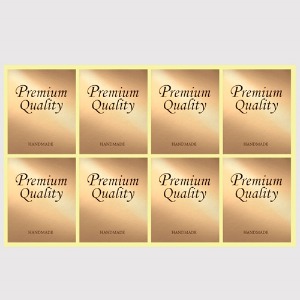 스티커 - Premium Quality 로즈골드 ( 1장 - 8매입 )